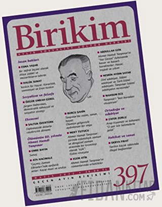 Birikim Aylık Sosyalist Kültür Dergisi Sayı: 397 Mayıs 2022