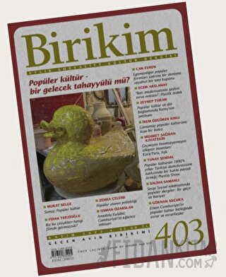 Birikim Aylık Sosyalist Kültür Dergisi Sayı: 403 Kasım 2022
