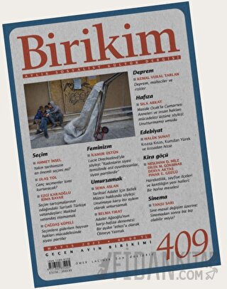 Birikim Aylık Sosyalist Kültür Dergisi Sayı: 409 Mayıs 2023