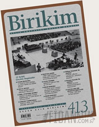 Birikim Aylık Sosyalist Kültür Dergisi Sayı: 413 Eylül 2023