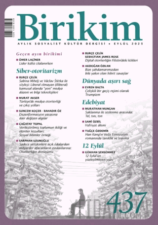 Birikim Dergisi Sayı 437- Eylül