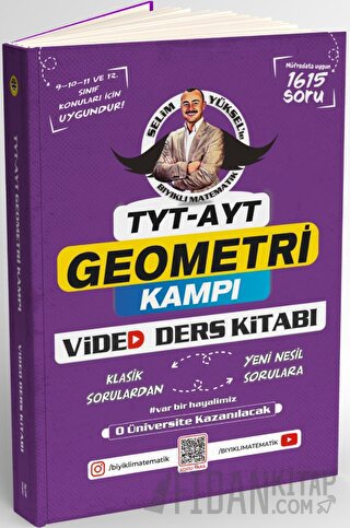 Bıyıklı Matematik Yayınları TYT AYT Geometri Video Ders Kitabı Selim Y