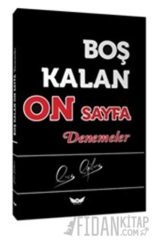Boş Kalan On Sayfa - Denemeler