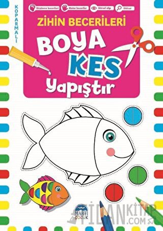 Boya Kes Yapıştır - Zihin Becerileri 3 Yaş Kolektif