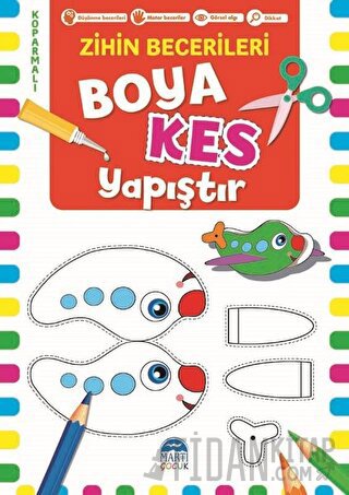 Boya Kes Yapıştır - Zihin Becerileri 4 Yaş Kolektif