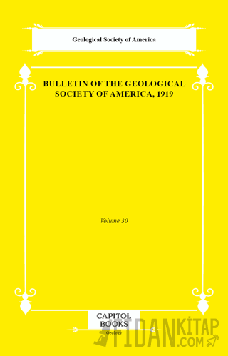 Bulletin of the Geological Society of America, 1919