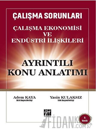 Çalışma Sorunları Çalışma Ekonomisi ve Endüstri İlişkileri Ayrıntılı Konu Anlatım