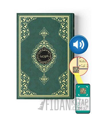 Cami Boy Kur'an-ı Kerim (2 Renkli, Yeşil, Mühürlü)