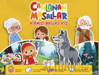 Canlanan Masallar - Kırmızı Başlıklı Kız - Okul Öncesi Etkinlik Kartları