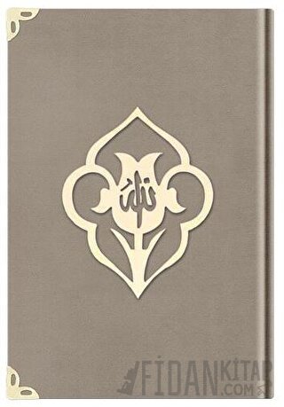 Çanta Boy Kadife Kuran-ı Kerim (Vizon, Güllü, Mühürlü) - 1007 Vizon (Ciltli)