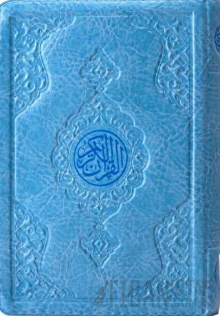 Çanta Boy Kur'an-ı Kerim (Mavi, Kılıflı, Mühürlü) (Ciltli)
