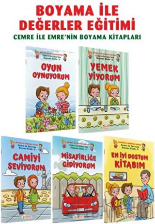 Cemre ile Emre'nin Boyama Kitapları (5 Cilt)