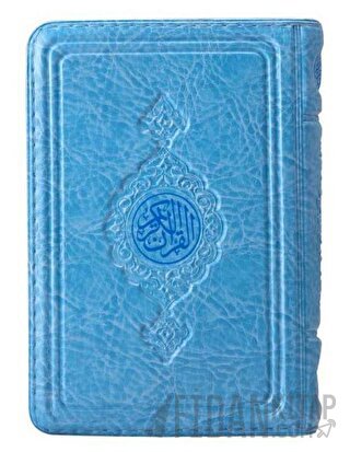 Cep Boy Kur'an-ı Kerim (Mavi Renk, Kılıflı, Mühürlü) (Ciltli)
