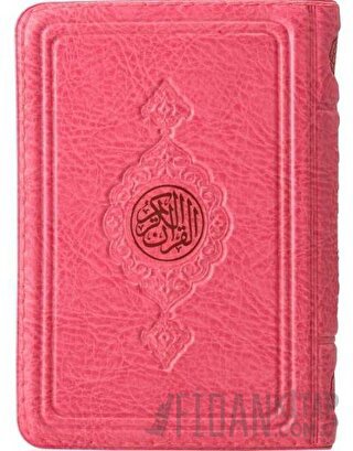 Cep Boy Kur'an-ı Kerim (Pembe Renk, Kılıflı, Mühürlü) (Ciltli)