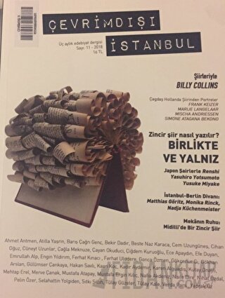 Çevrimdışı İstanbul Üç Aylık Edebiyat Dergisi Sayı: 11 2018