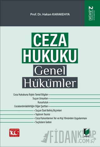 Ceza Hukuku Genel Hükümler (Ciltli) Hakan Karakehya