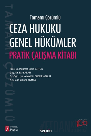 Ceza Hukuku Genel Hükümler Pratik Çalışma Kitabı