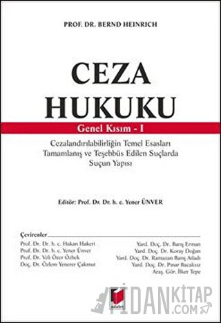 Ceza Hukuku Genel Kısım - 1