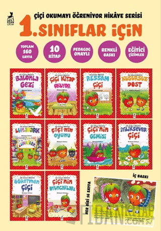 Çiçi Okumayı Öğreniyor Hikaye Serisi (1. Sınıflar için 10 Kitap) Kolek