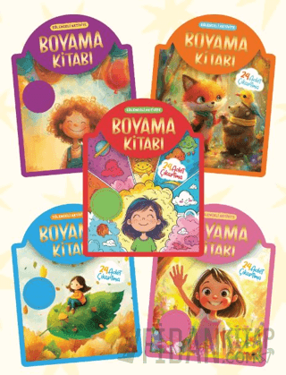 Çıkartmalı Boyama Kitabı 5'li Set