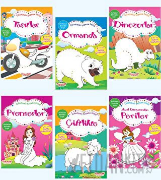 Çıkartmalı Boyama Serisi (6 Kitap Takım)