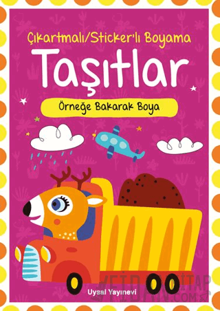 Çıkartmalı Stickerli Taşıtlar Boyama Kitabı Ferhat Çınar