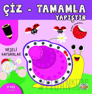 Çiz - Tamamla - Yapıştır Neşeli Hayvanlar