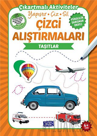 Çizgi Alıştırmaları - Taşıtlar (4 Yaş)