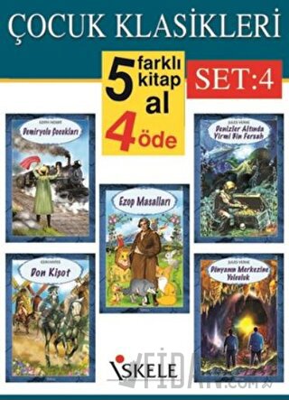 Çocuk Klasikleri Set: 4 (5 Kitap Takım) Kolektif