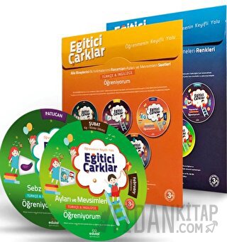 Çocuklar İçin Aktiviteli Eğitici Çarklar Eğitim 10'lu Set