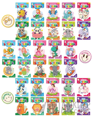 Çocuklar İçin Boyama Seti (30 Kitap)