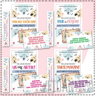 Çocuklar İçin Psikoloik Destek Serisi 4 Kitap (Set 1)