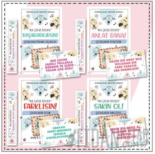 Çocuklar İçin Psikoloik Destek Serisi 4 Kitap (Set 2)