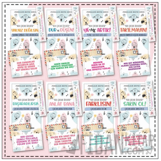 Çocuklar İçin Psikoloik Destek Serisi 8 Kitap