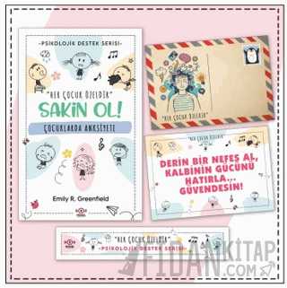 Çocuklar İçin Psikolojik Destek Serisi - Çocuklarda Anksiyete - Kartpostal ve Ayraç