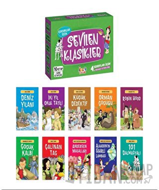 Çocuklar için Sevilen Klasikler (10 Kitap + Soru Kitapçığı)
