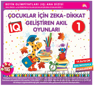 Çocuklar İçin Zeka - Dikkat Geliştiren Akıl Oyunları 1 (3-4-5-6-7 Yaş ve Üzeri)