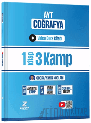 Coğrafyanın Kodları AYT Coğrafya 1 Kitap 3 Kamp Video Ders Kitabı