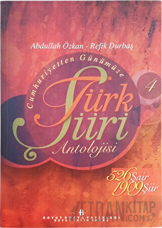 Cumhuriyetten Günümüze Türk Şiiri Antolojisi (5 Cilt+ 1 CD ROM) Abdull
