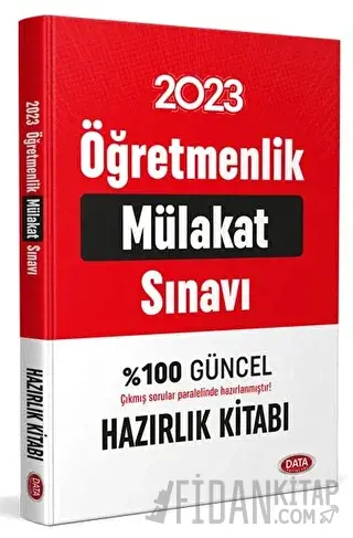 Data Yayınları 2023 MEB Öğretmenlik Mülakat Soru-Cevap Kolektif
