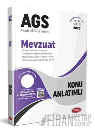Data Yayınları 2025 MEB AGS Ultra Serisi Mevzuat Konu Anlatımlı Komisy