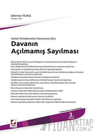 Davanın Açılmamış Sayılması (Ciltli)