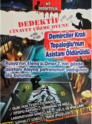 Dedektiflik Cinayet Çözme Oyunu - Demirciler Kralı Topaloğlu'nun Asistanı Öldürüldü