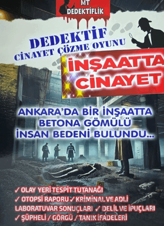 Dedektiflik Cinayet Çözme Oyunu - İnşaatta Cinayet