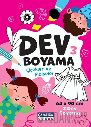 Dev Boyama-3 (Çiçekler ve Elbiseler)
