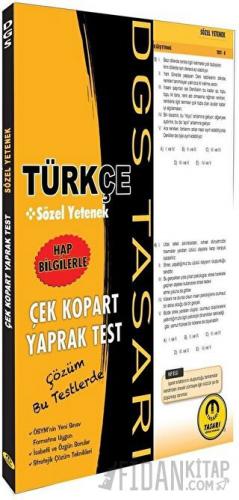 DGS Türkçe Yaprak Test Tasarı Yayıncılık Kolektif