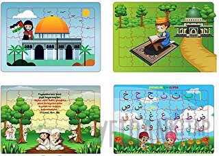 Dini Çocuk Yapbozu (4 Adet) Kolektif