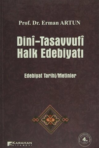 Dini-Tasavvufi Halk Edebiyatı Erman Artun