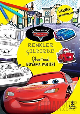 Disney Pixar Arabalar - Renkler Çıldırdı! Çıkartmalı Boyama Partisi