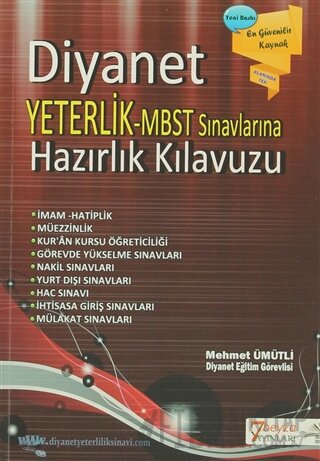 Diyanet Yeterlik - MBST Sınavlarına Hazırlık Kılavuzu Mehmet Ümitli